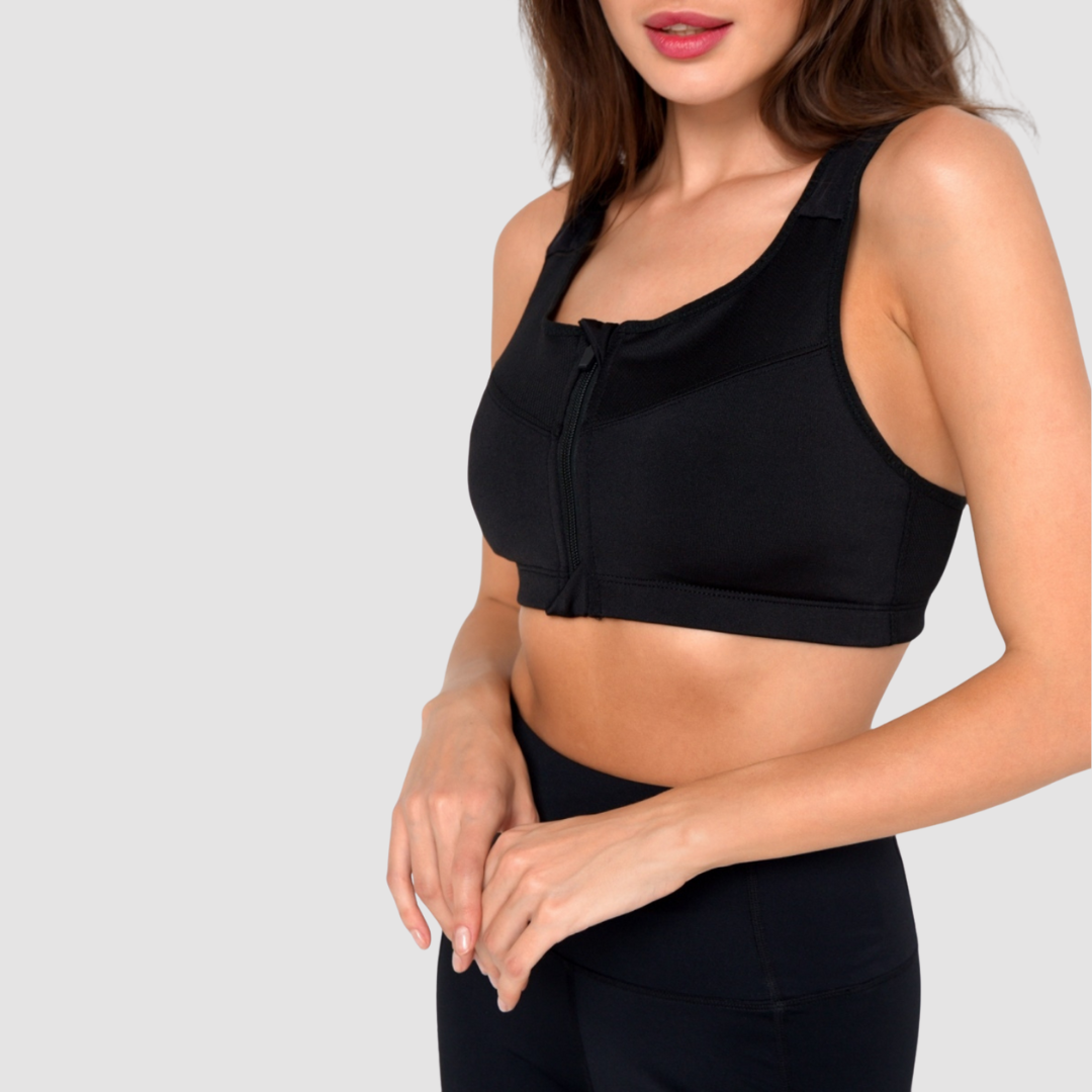 BRASSIÈRE SPORT ZIP DEVANT