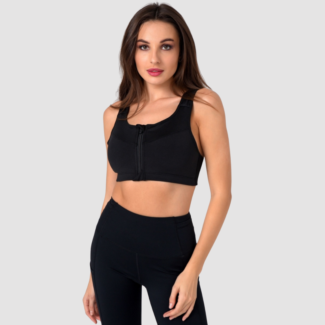 BRASSIÈRE SPORT ZIP DEVANT