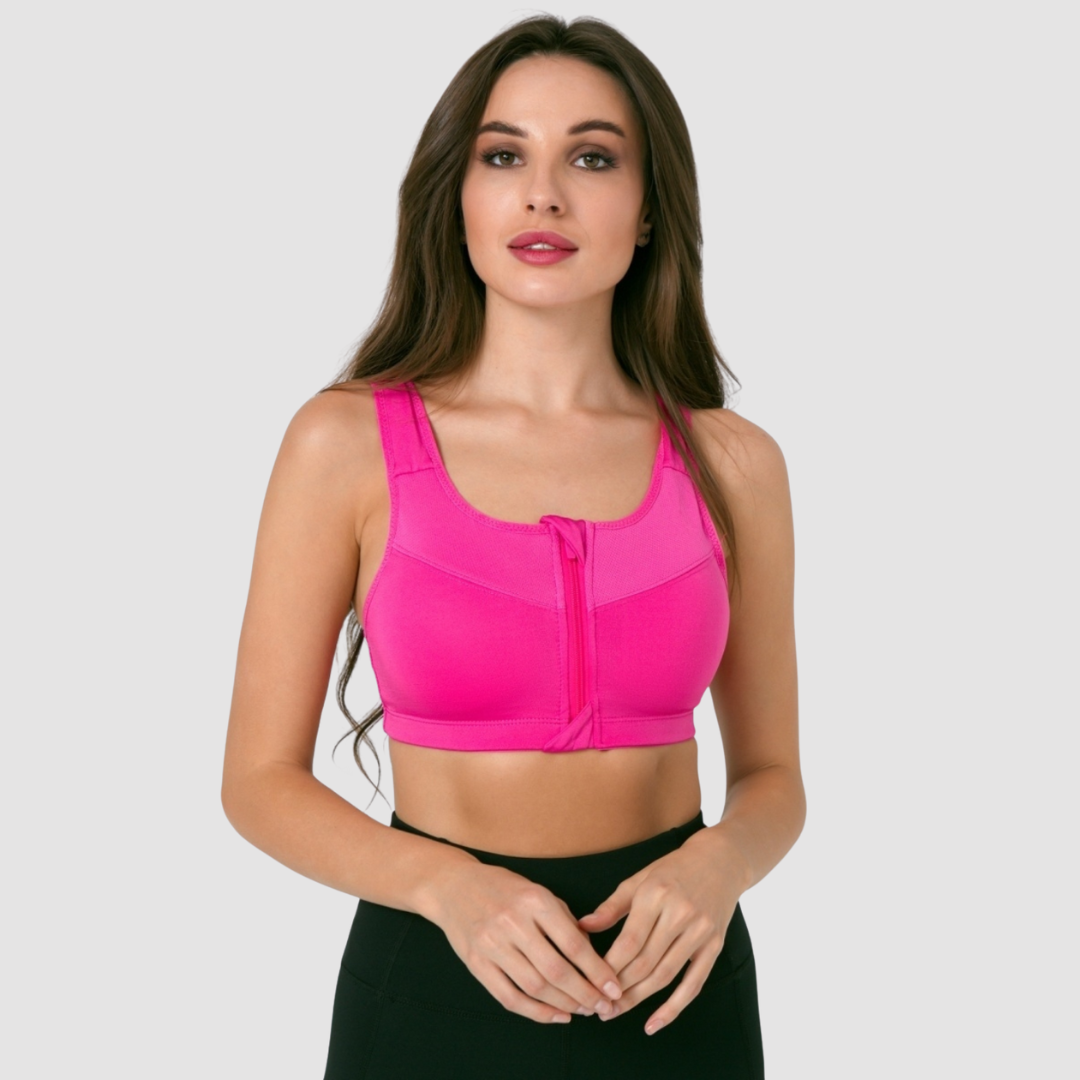 BRASSIÈRE SPORT ZIP DEVANT