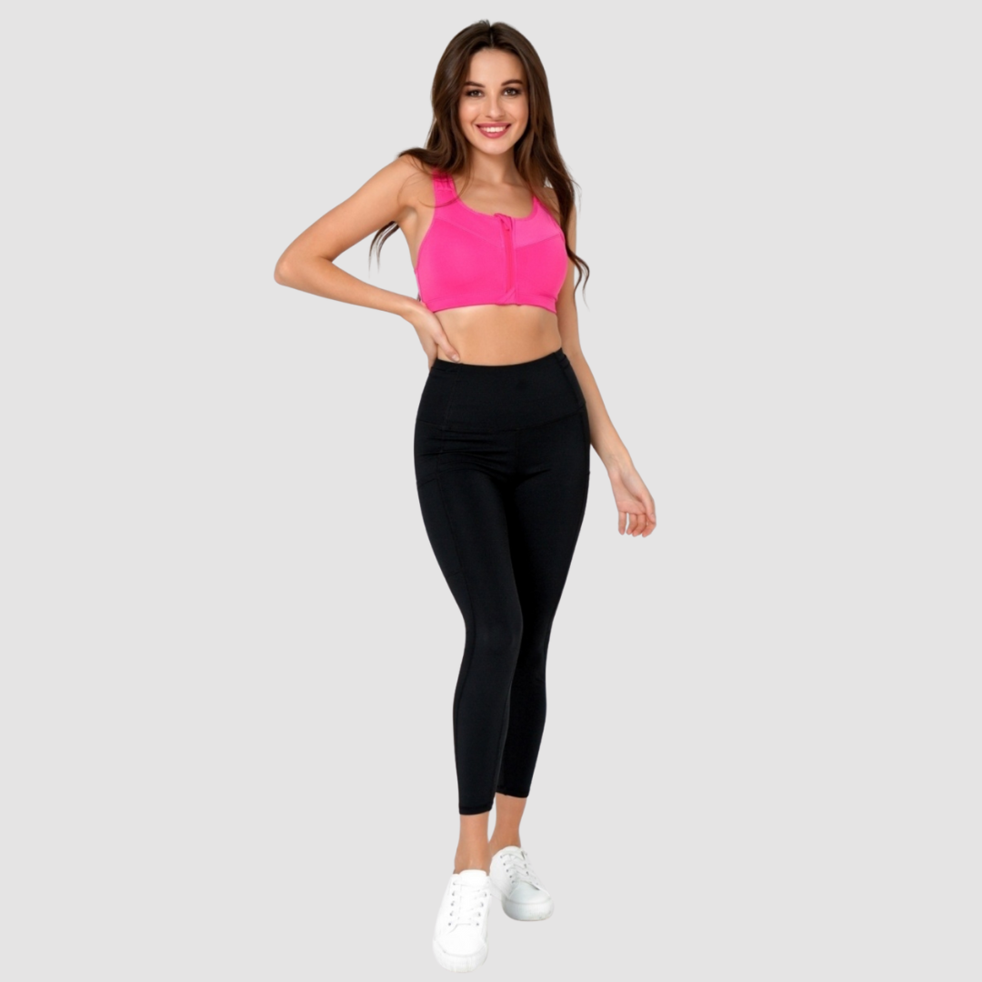 BRASSIÈRE SPORT ZIP DEVANT