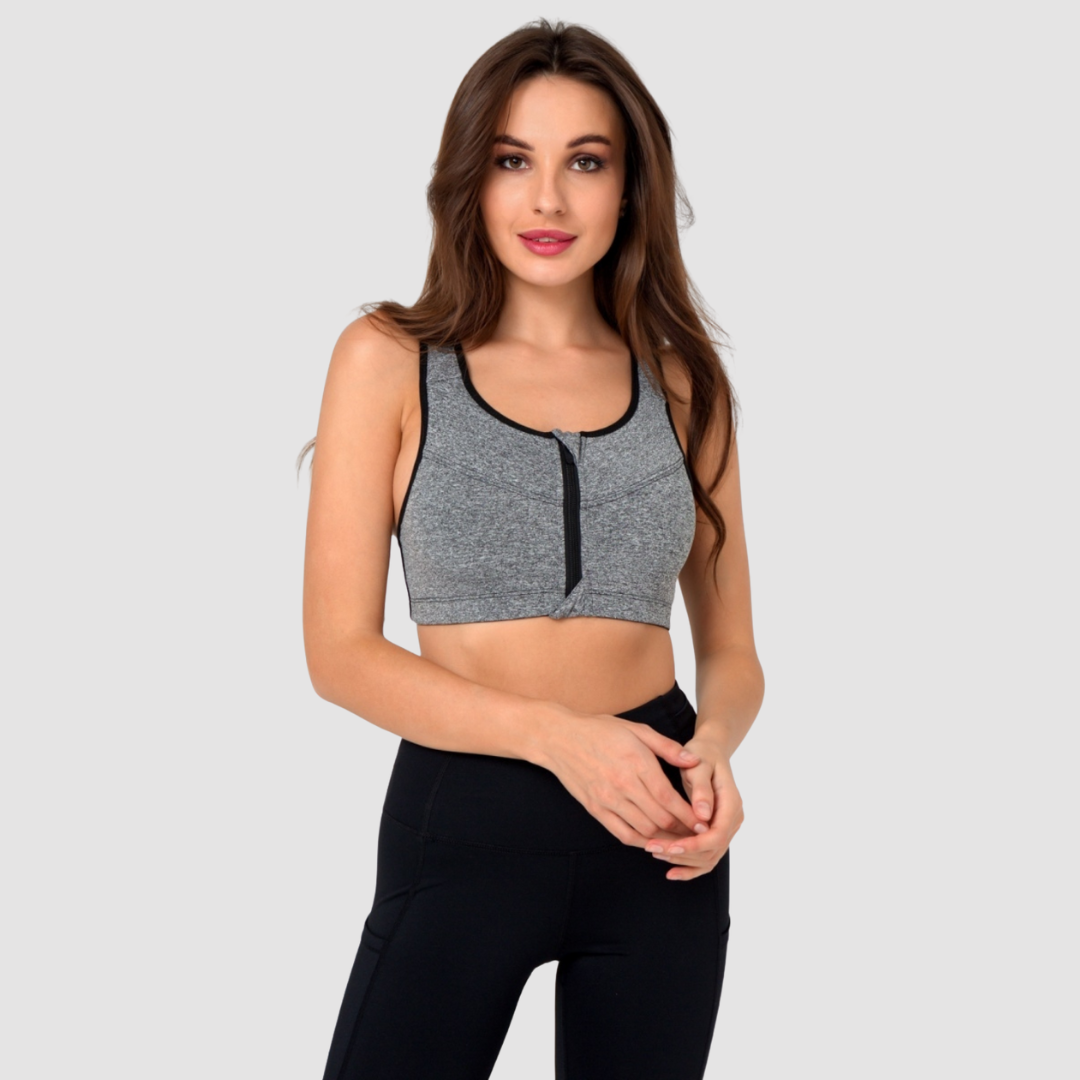 BRASSIÈRE SPORT ZIP DEVANT