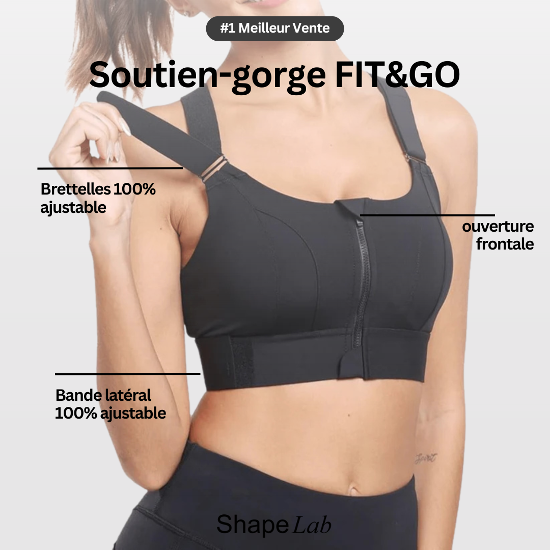 BRASSIÈRE SPORT ZIP DEVANT